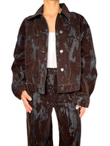 Chaqueta Devoré Denim