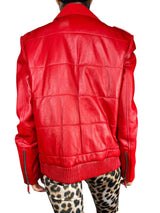 Chaqueta Roja de Cuero