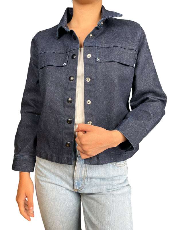 Chaqueta Denim Lurex