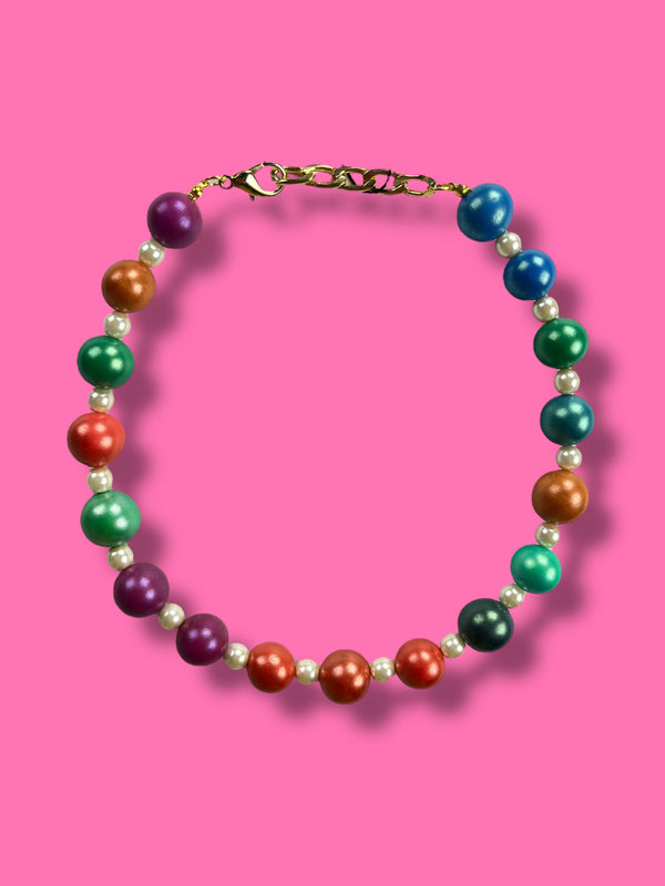 Collar Esferas Multicolor
