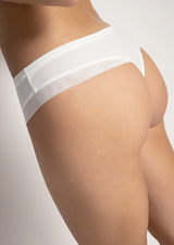 Panty Brasilero En Microfibra Y Tul