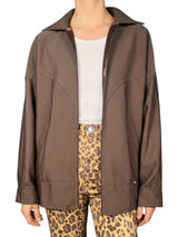 Chaqueta Plisada Metalizada
