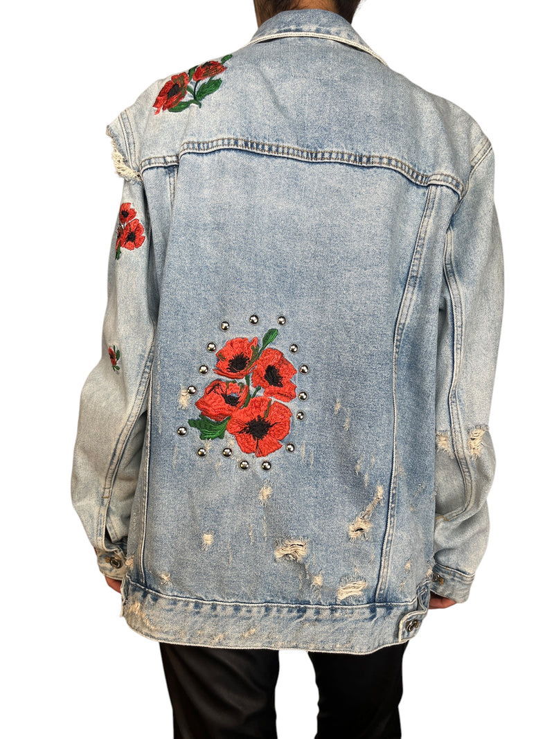 Chaqueta Denim Bordada