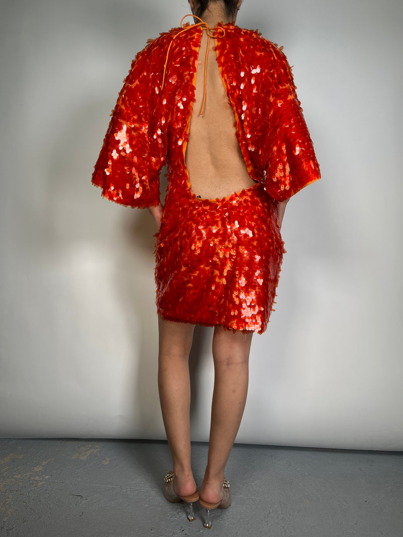 Vestido Lentejuelas sin Espalda