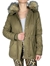 Chaqueta Cuello Piel Sintética
