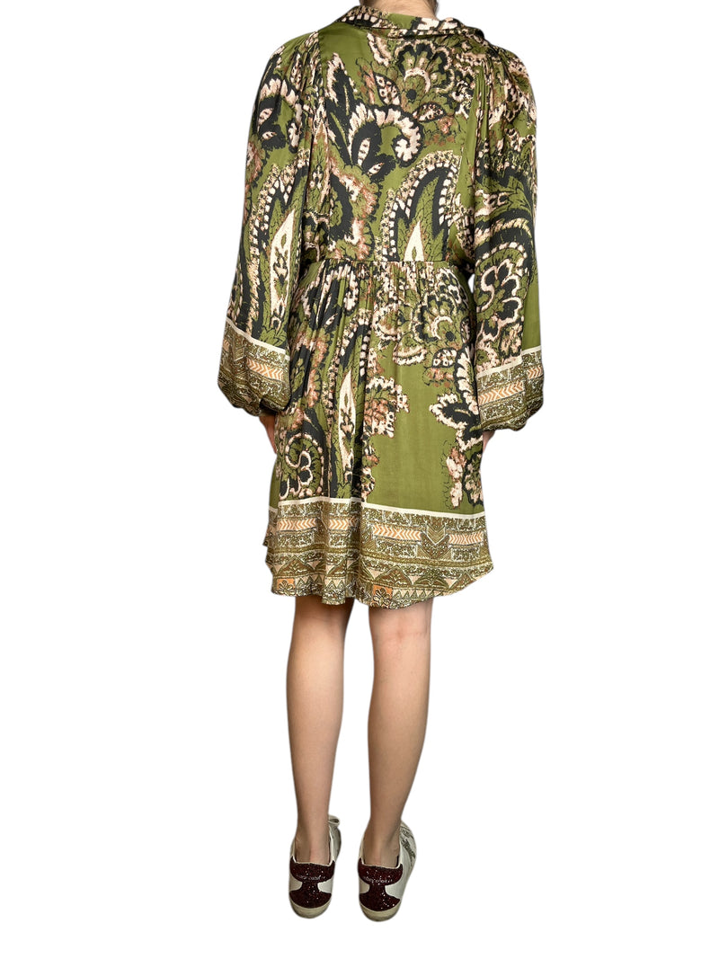 Vestido Verde Estampado