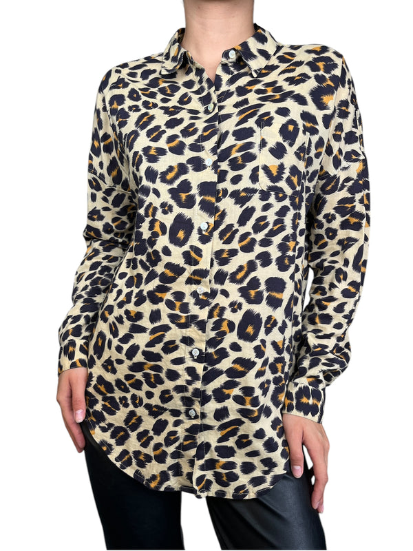Blusa Viscosa Animal Print