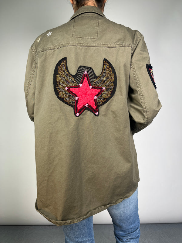 Chaqueta Militar Bordada