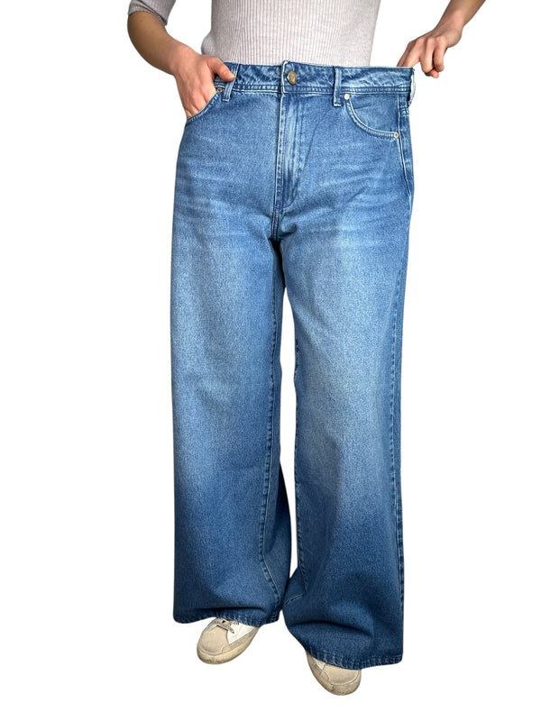 Jeans Roses Mid