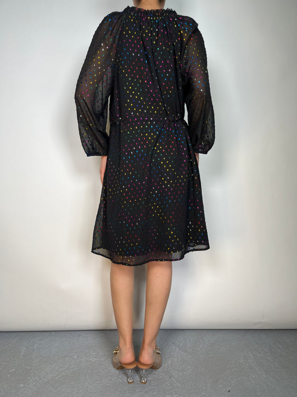 Vestido Puntos Multicolor