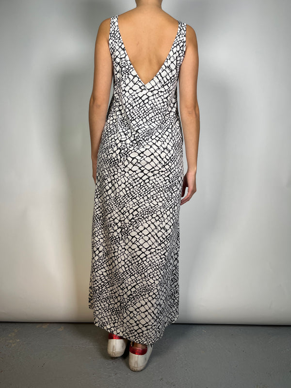 Vestido Estampado Tajos