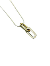 Set Collar y Aros Dorados con Brillos