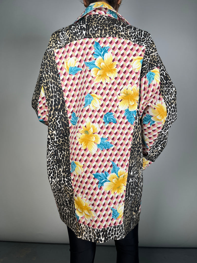 Chaqueta Print Multicolor Oversize