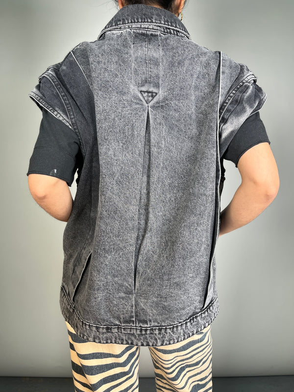 Chaqueta Denim Sin Mangas