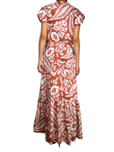 Vestido Terracota Flores