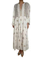 Vestido Block Gold Long