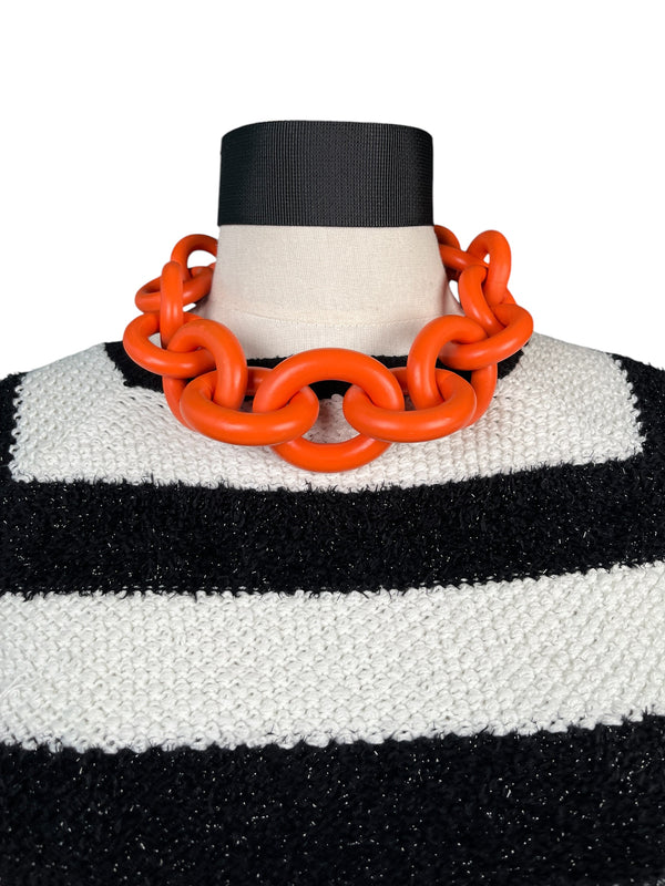 Collar Eslabón Naranjo
