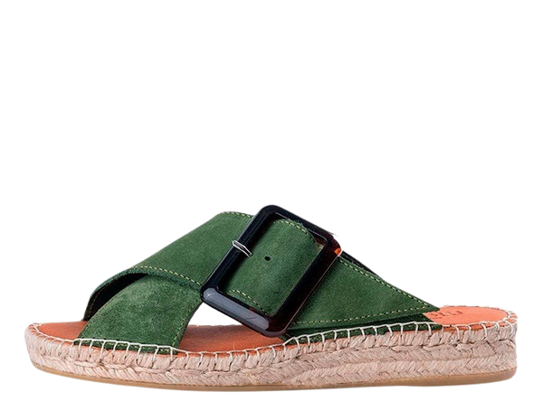 Sandalias Cruzadas Verdes