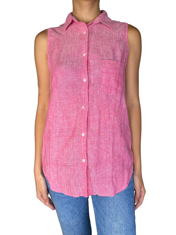 Blusa Sin Mangas Lino