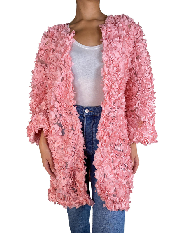 Chaqueta Flores de Relieve