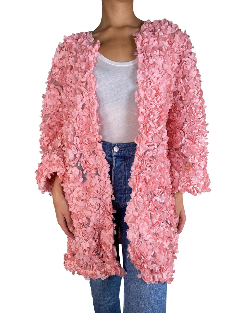 Chaqueta Flores de Relieve