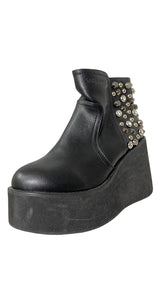 Botines Cuero Negro
