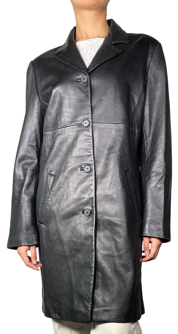 Chaqueta Negra Cuero