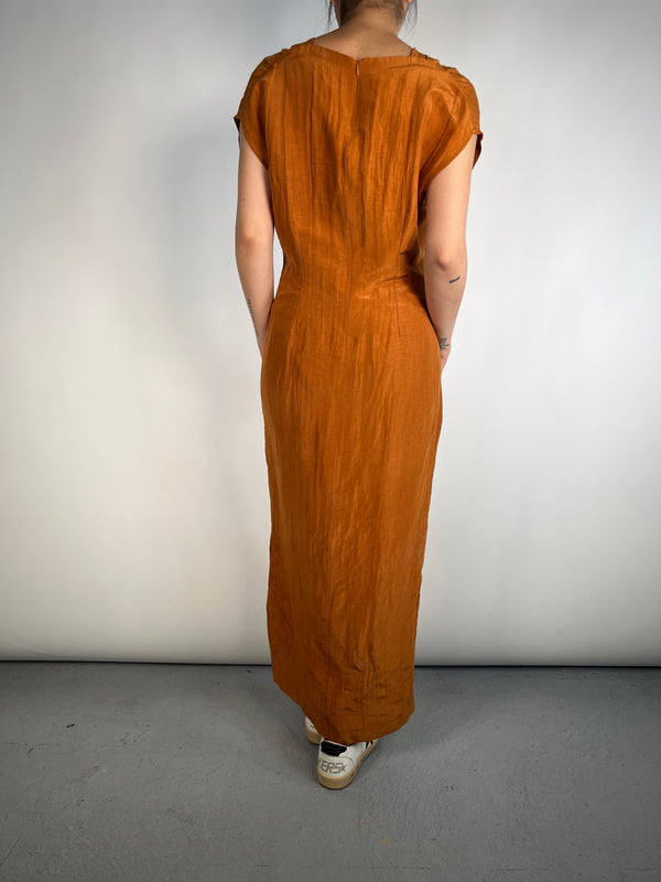 Vestido Seda y Lino