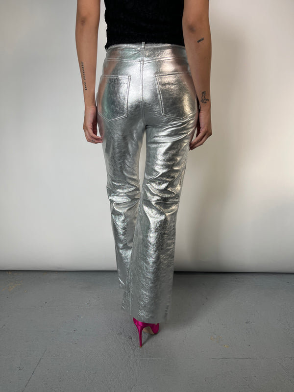 Pantalón Metalizado Cuero