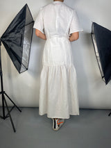 Vestido Maxi Lino Blanco