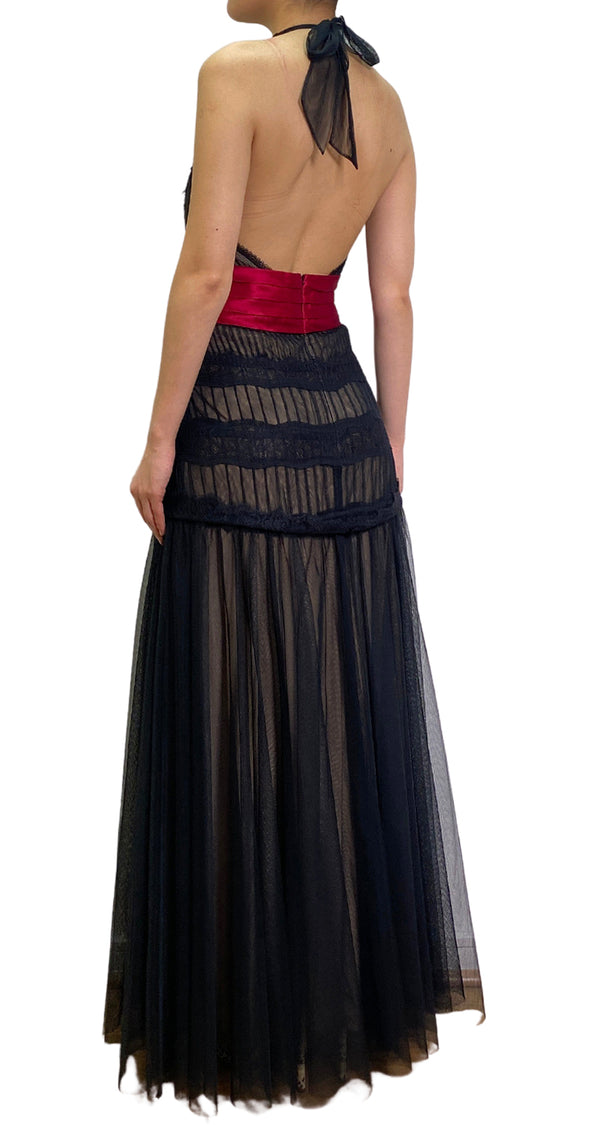 Vestido Tul Negro