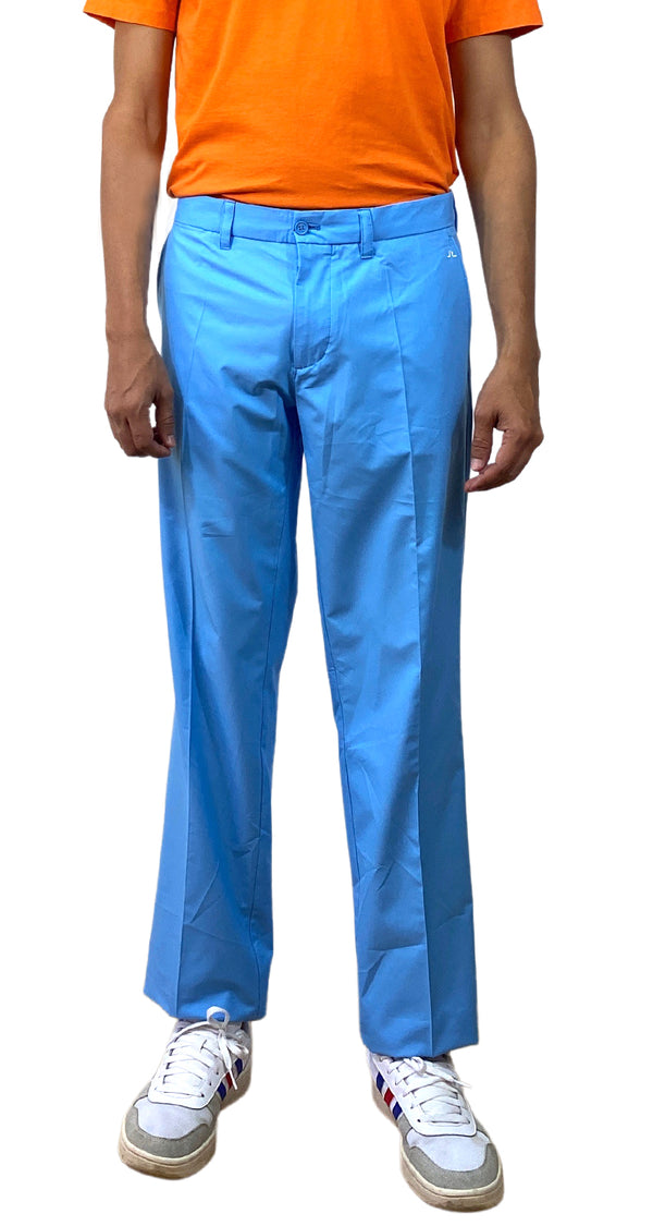 Pantalón Regular de Tela Azul