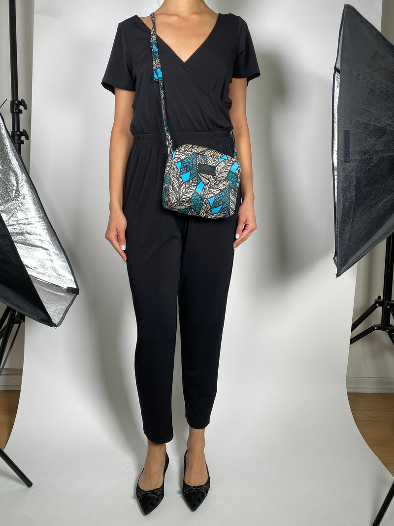 Bandolera Estampado Turquesa