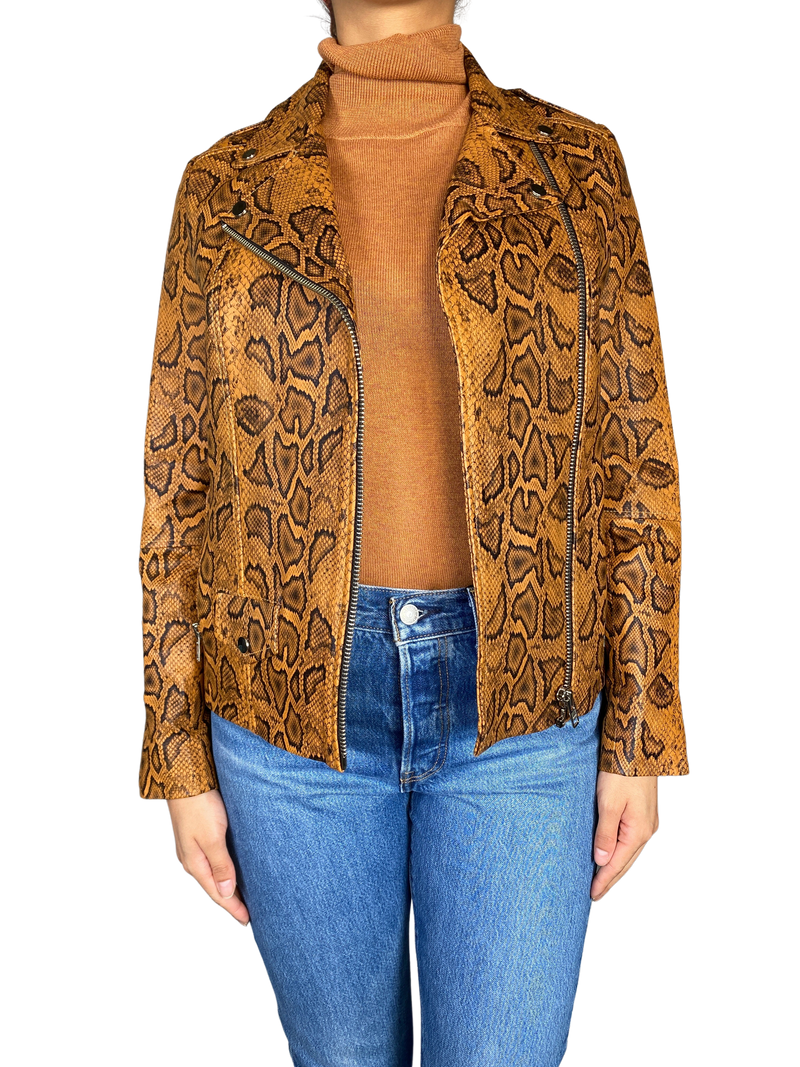 Chaqueta Snake Cuero