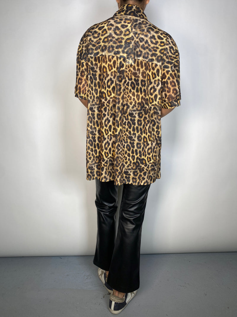 Blusa Celine Leopardo