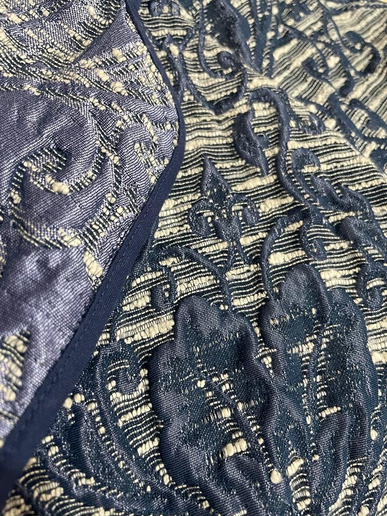 Chaqueta Jacquard Azul