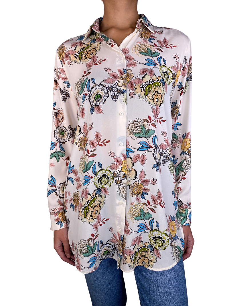 Blusa Traslucida Flores