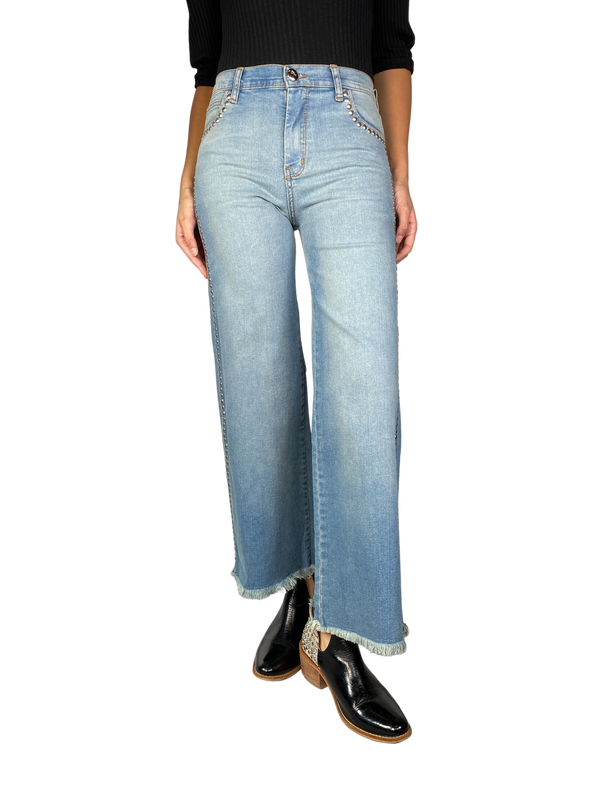 Jeans Palazzo Tachas