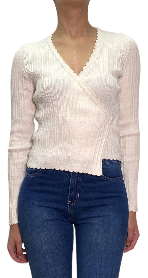 Blusa Tejida Crema