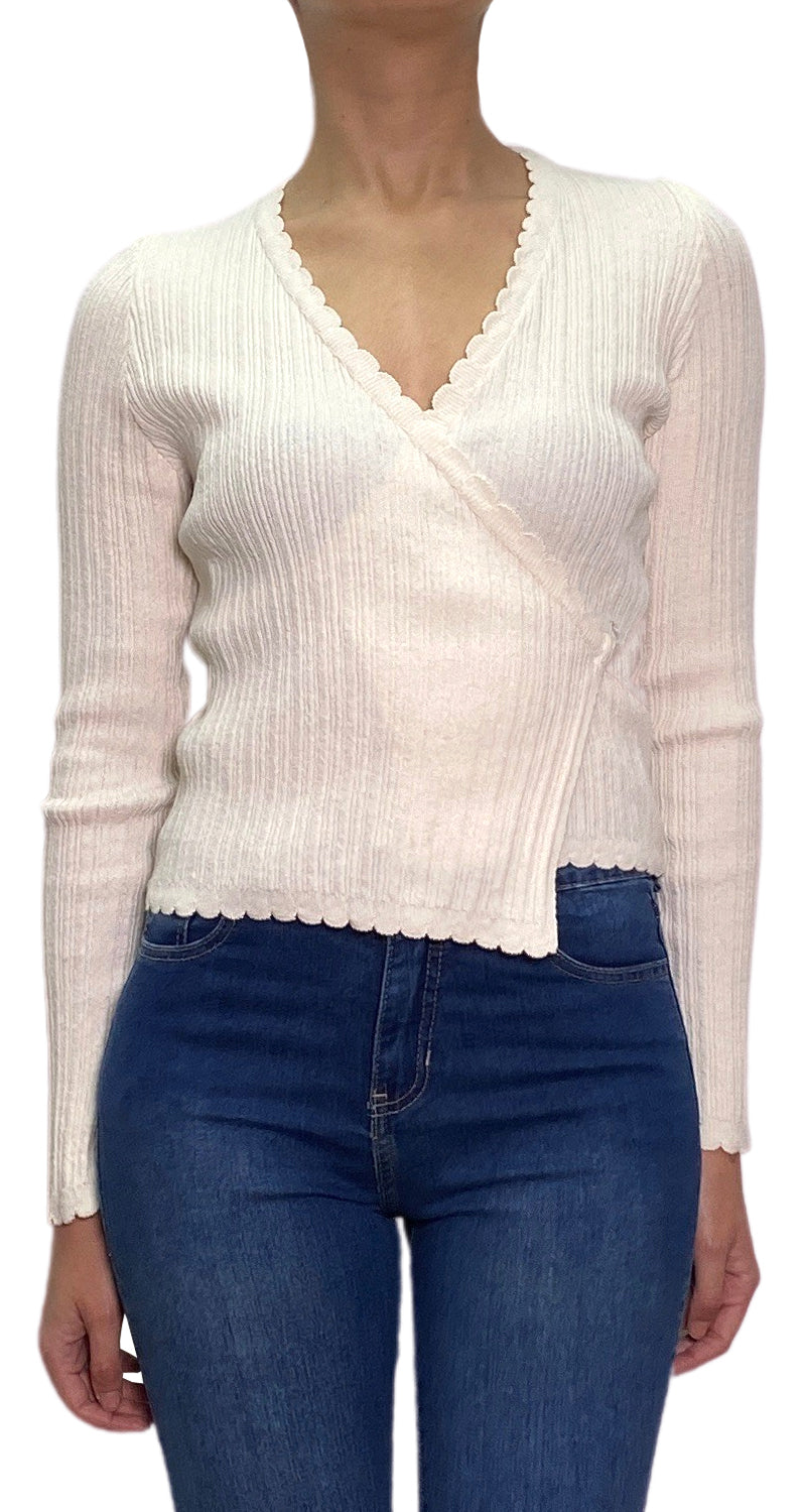 Blusa Tejida Crema