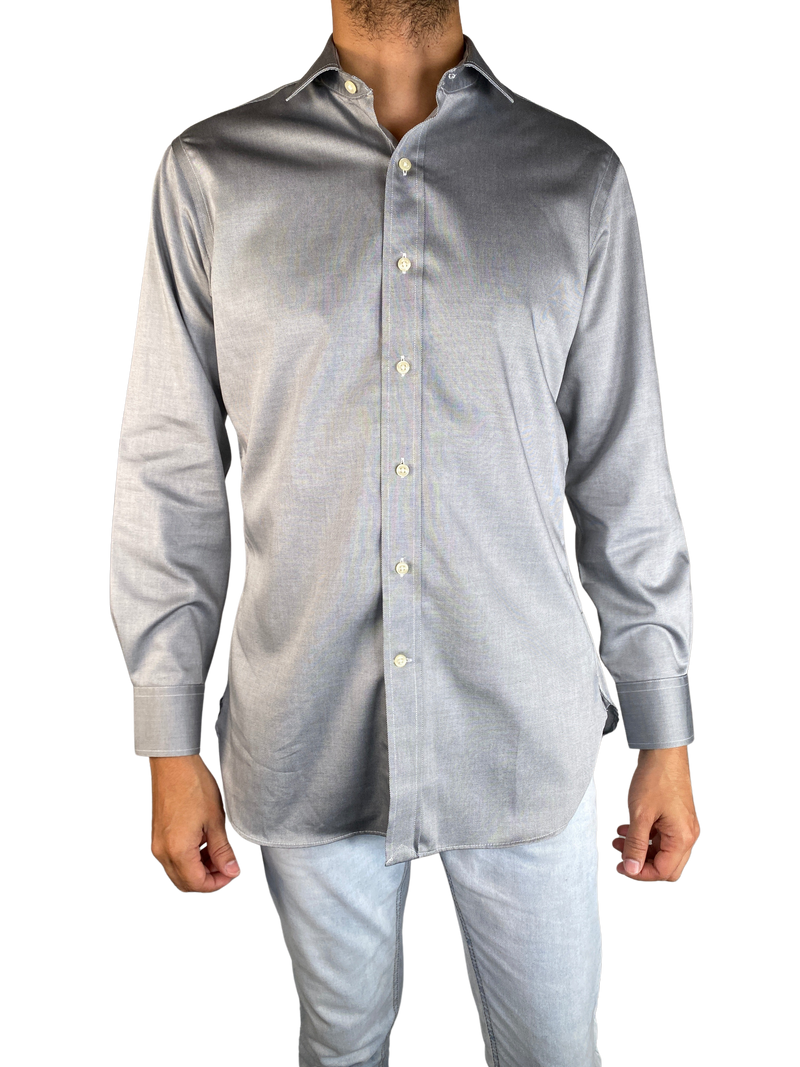 Camisa Slim Fit Gris