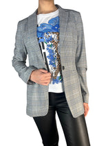 Blazer Gris Cuadros