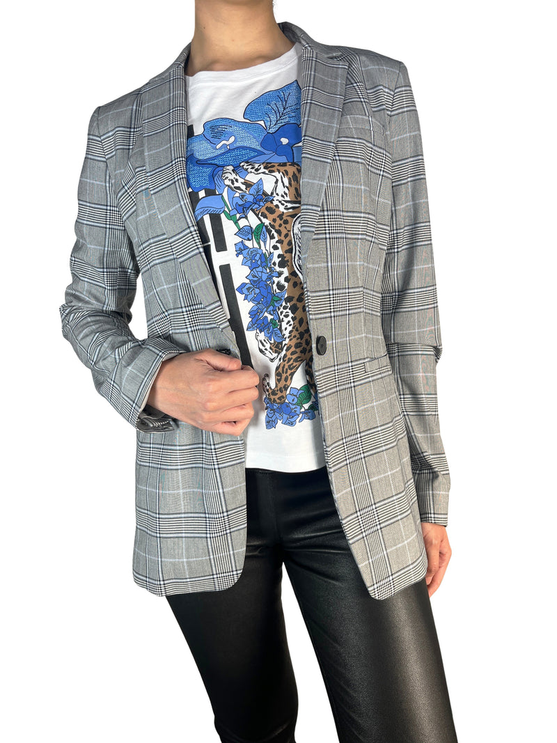 Blazer Gris Cuadros