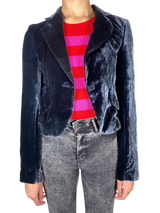 Blazer Velvet Azul