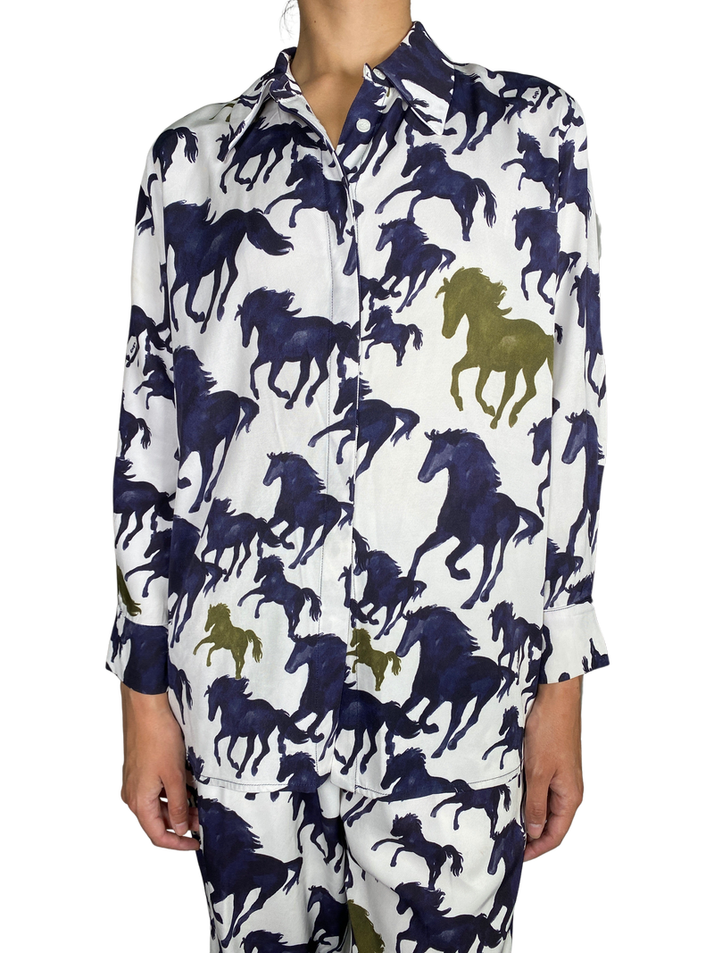 Blusa Estampada Horses