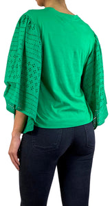 Polera Verde Broderie