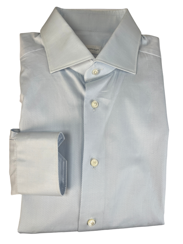 Camisa Slim Fit Celeste