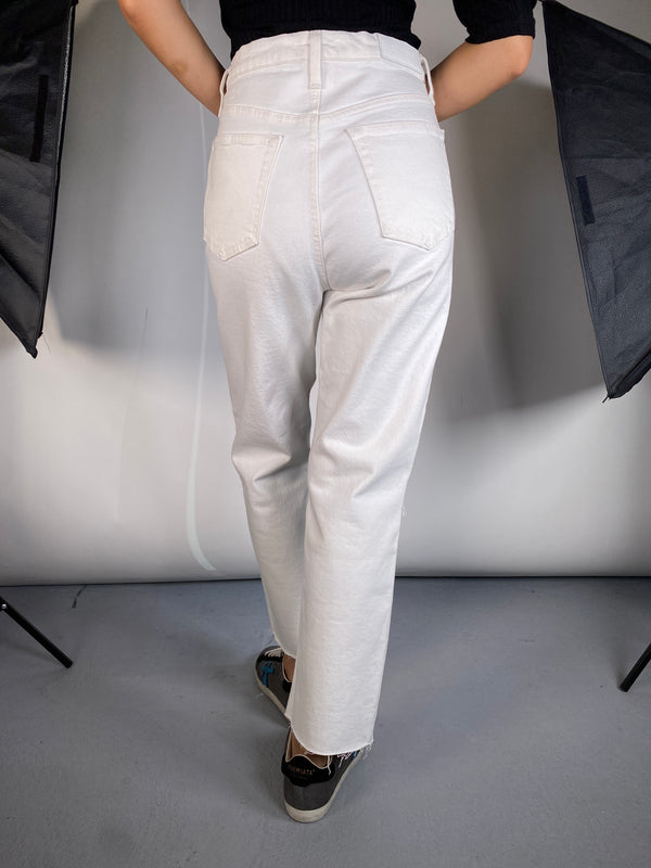 Jeans Blancos Rasgados