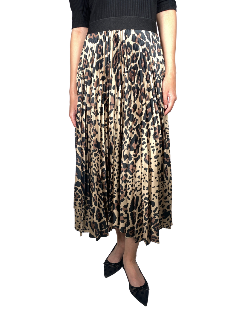 Falda Plisada Animal Print