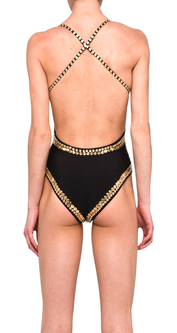 Traje De Baño Gold Stud Slip Mio